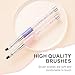 2PCS Nail Art Clean Up Brushes - Flat/Angled Nail Brushes for Cleaning Polish Mistakes on the Cuticles, Brushes for Nail Art and Designs Painting DIY