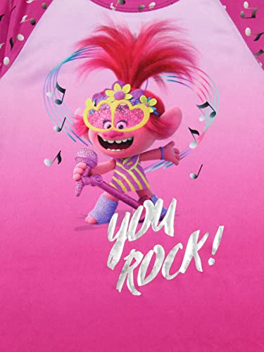 INTIMO Dreamworks Trolls Toddler Girls' Poppy Rock Sleep Pajama Dress Nightgown2
