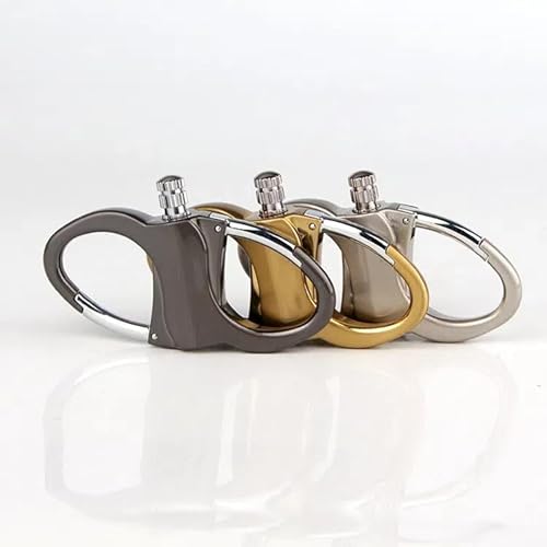 Briquet porte-clés permanent avec allumette, allume-feu d'urgence, porte-clés en métal étanche pour une utilisation infinie