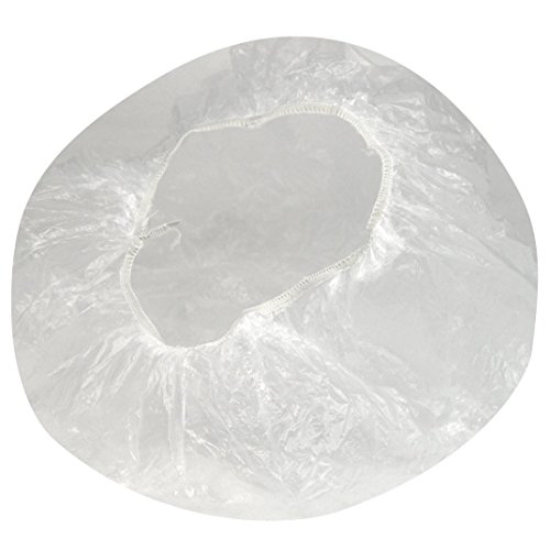 RuiChy Transparent Disposable Polythene Hair Bath Shower Caps