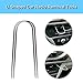 2PCS Automotive Car Radio Removal Pry Tool Kit U-Shaped for Disassembly of Most Car CD Audio Frequency Converter Stainless Steel