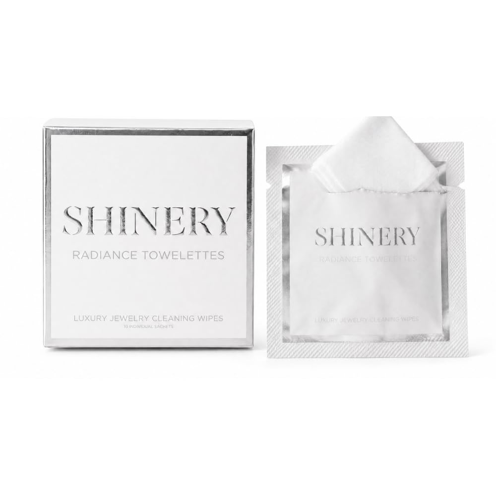 Shinery Radiance - Salviette per la pulizia dei gioielli, senza risciacquo, confezione da 10