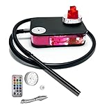 Hookah set Book Acrylic Flat Box Hooka ，QIQICI Portable Hookah Shisha +Hose+Tongs (BookRE2)