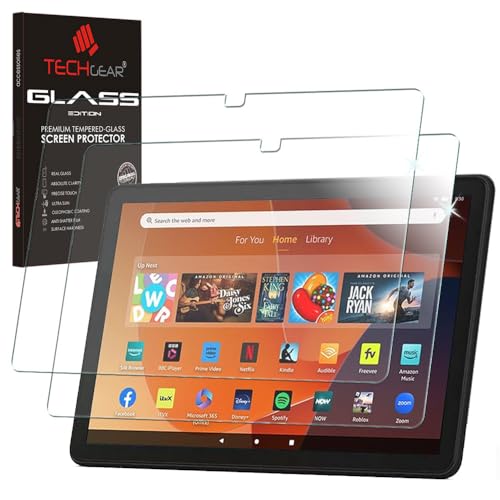 TECHGEAR [Paquete de 2 protectores de pantalla de vidrio templado para todas las nuevas tabletas...