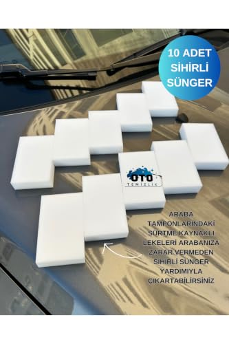 Sihirli Temizlik Süngeri, 10 Adet, 10x6x2 cm