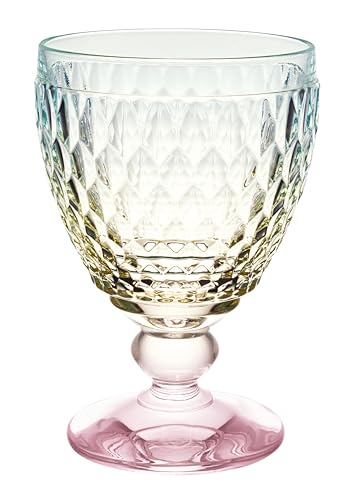 Villeroy & Boch Boston Pearl Red Wine Goblet, Set of 4, 10 ozs, Crystal Glass, Made in Germany