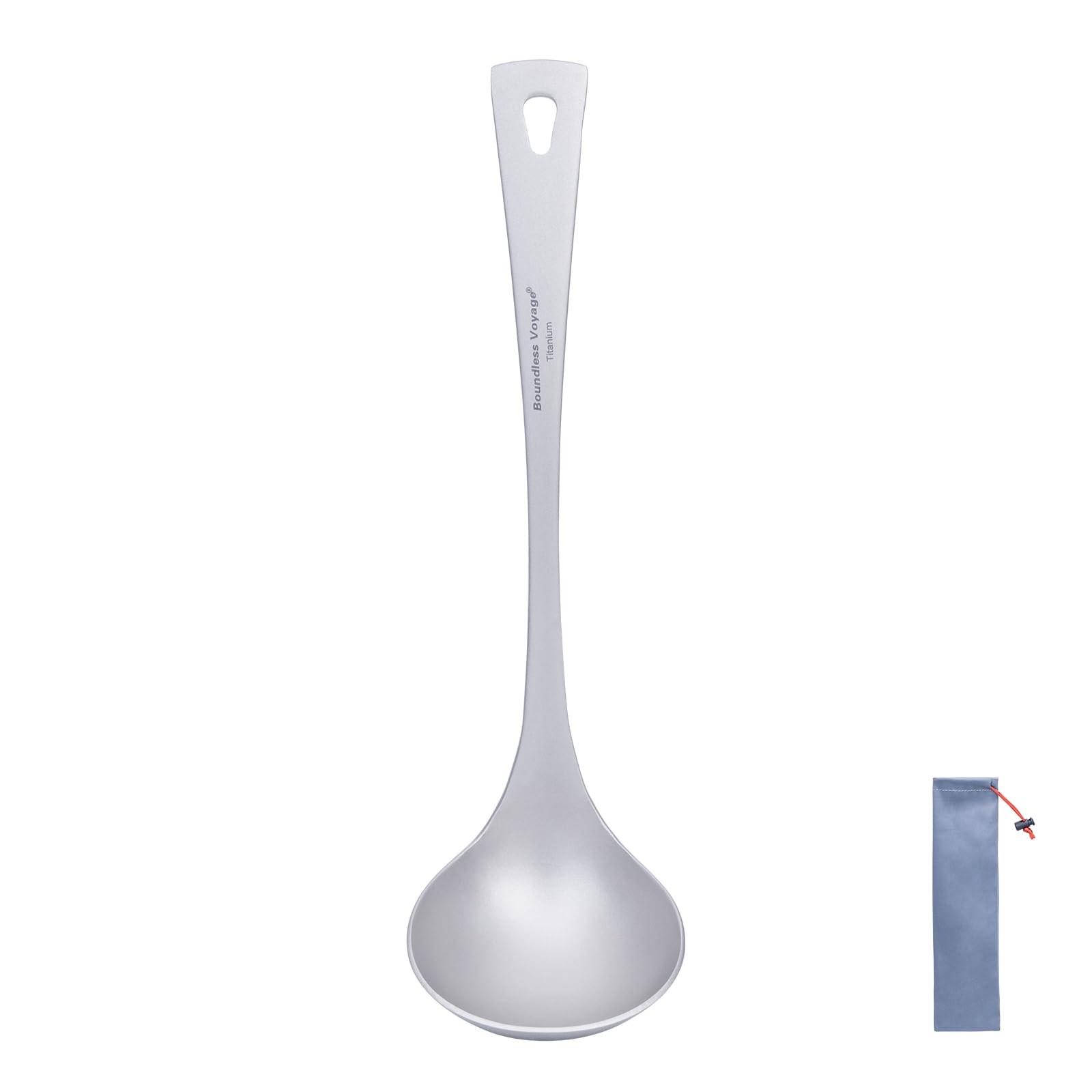 Photo 1 of Boundless Voyage Titanium Ladle Durable Long Handle Soup Ladle Serving Spoon Ladles For Cooking Gravy Sauces (Ladle)