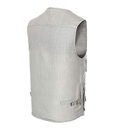 Image of Mens Outdoor Fishing Vest Safari Travel Photography Vests Jacket Multi Pocket