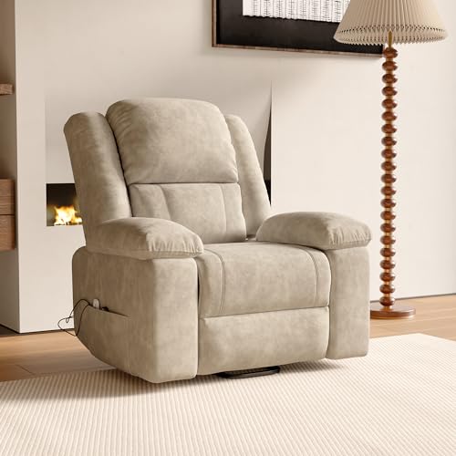 Silla de Masaje Eléctrica Con Calefacción y Reposapiés   Sillón Relax Reclinable Con Vibración y Función de Masaje (Marrón Style A)