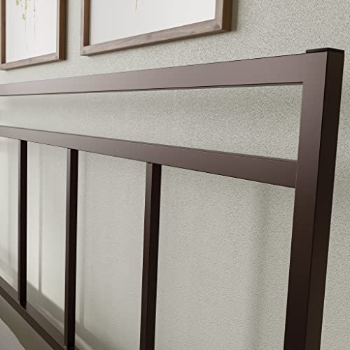 Sauder Cannery Bridge Queen Platform Bed With Headboard, Bronze Finish #TOP6