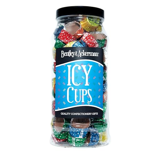 Icy Cups Sweets - Original Retro Creamy Chocolate Treats Fun Sweets for All Occasions Party Favors Christmas Birthdays & Gifts by Bentley & Ackerman Sweet Shop.