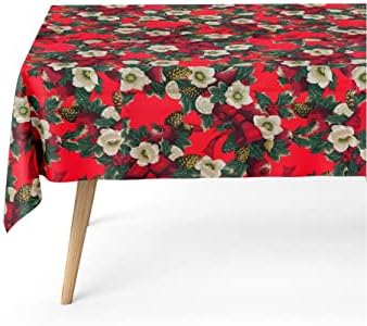 GAMUSI Christmas tablecloth Elf Red 140 x 140 cm