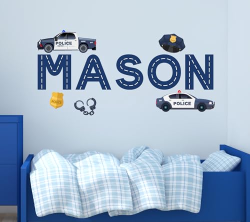 Vinilo Decorativo Policía para Habitación Infantil miniatura 1