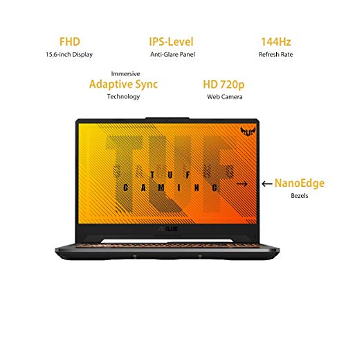 Image of ASUS TUF Gaming A15 Laptop 15.6 inch FHD 144Hz Ryzen 7 4800H, GTX 1660Ti 6GB GDDR6 Graphics (8GB RAM /1TB HDD + 256GB NVMe SSD /Windows 10 /Bonfire Black /2.30 Kg), FA506IU-HN235T
