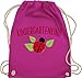 Shirtracer Kindergarten Geschenk Outfit - Kindergartenkind Marienkäfer - Unisize - Fuchsia - turnbeutel kindergarten mädchen - WM110 - Turnbeutel und Stoffbeutel aus Baumwolle