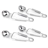 Upluxmira Acciaio da cucina a prova di lumaca titolari di caramelle lumache tè ghiaccio cibo 16x3. 5cm 4pcs Escargot pinze argento servire comodo clip maniglia