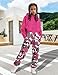 AGERWAY Clothes for Girls Sweatsuit Girls' Clothing Sets Comfy Hoodie Tops and Camouflage Pants Sets Teen Fall Winter 2Pcs Athletic Sets Size 14-16 Pink Camo