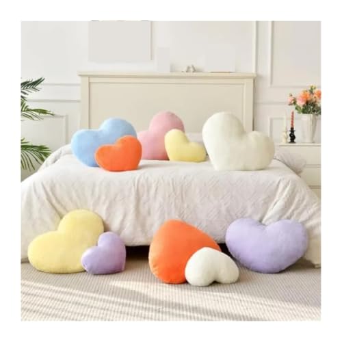 Oreiller coeur rose 2 pièces coussin mignon de maison textile déco - 5