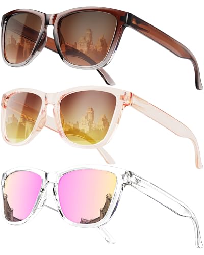 QALLY Sunglasses-women Polarized Sunglasses-womens: Trendy Sun Glasses polarized UV400 Protection Fashion Sun glasses
