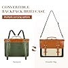 ECOSUSI Laptop Bag for Women Vegan Leather Messenger Purse Fashion Briefcase Backpack 15.6 inch Computer Satchel Handbag