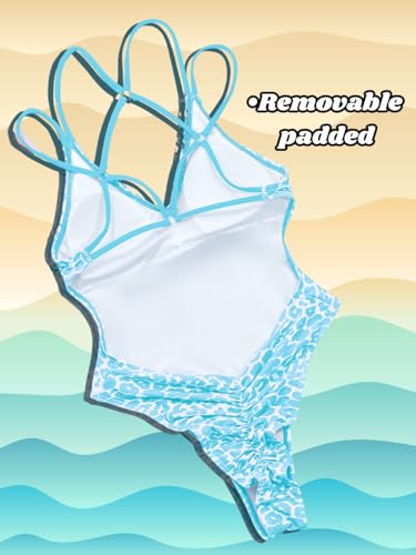 Image of ShawGobow Sexy Swimsuit for Women,Backless Scrunch Butt High Cut Monokini,One Piece Cheeky Bathing Suit Beach Pool Party