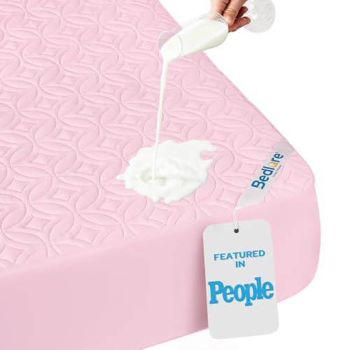 Image of BEDLORE Waterproof Mattress Protector, Twin Size Mattress Pad