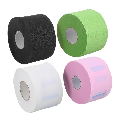 KESYOO 4ボリューム理髪店用ネックペーパー 使い捨てネックストリップ 軽量 柔軟で肌に優しい ヘアカット カラー施術対応