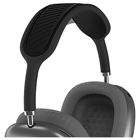 Headband Cover for Apple AirPods Max, WQNIDE Washable Soft Silicone Headphone Headband Protectors/Comfort Cushion/Top Pad Protector Sleeve Compatible with AirPods Max (Black) Cover