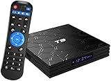 Caja de TV Android 9.0 T9 Android Box 4 GB RAM 32 GB ROM RK3318 Quad-core Cortex-A53 BT4.0 2.4 GHz / 5.0 Ghz WiFi Soporte 4k2k Ultra H.265 Smart Set- Top TV Box