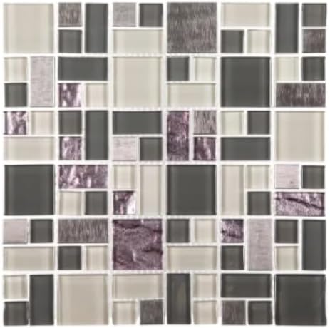 Jeffrey Court Satin Sapphire Glass Mosaic Tile (10 Pcs/Box, 1 Sq. ft./Each)