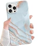 J.west Compatible with iPhone 16 Pro Case 6.3',Unique Grey Marble Design Stone Pattern Ultra Slim Thin Flexible Bumper Soft Rubber TPU Protective Phone Case Cover for Girls Womens Agate Slice