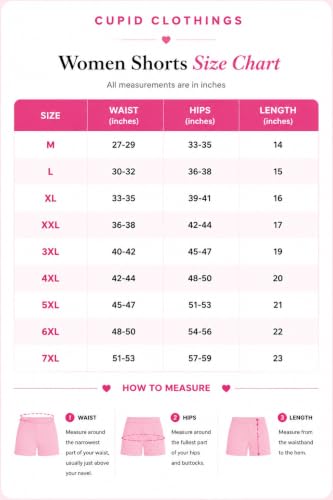 Image of CUPID Women Plain Comfortable Barmunda,Shorts for Sports, Yoga, Daily Use Gym, Night Wear, Casual Wear for Ladies