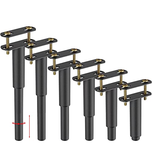 Irondiy 6Pcs Metal Adjustable Height Center Support Leg For Bed Frame,Bed Frame Support Legs For Wooden Slats And Metal Bed Frame,Platform Bed Frame Replacement Legs (7.08" To 13.3") #TOP7