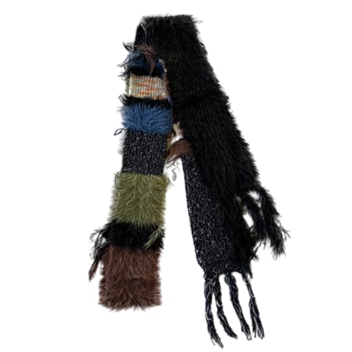 Women's Knit Scarf - Long Skinny Belt Necktie - Multicolor