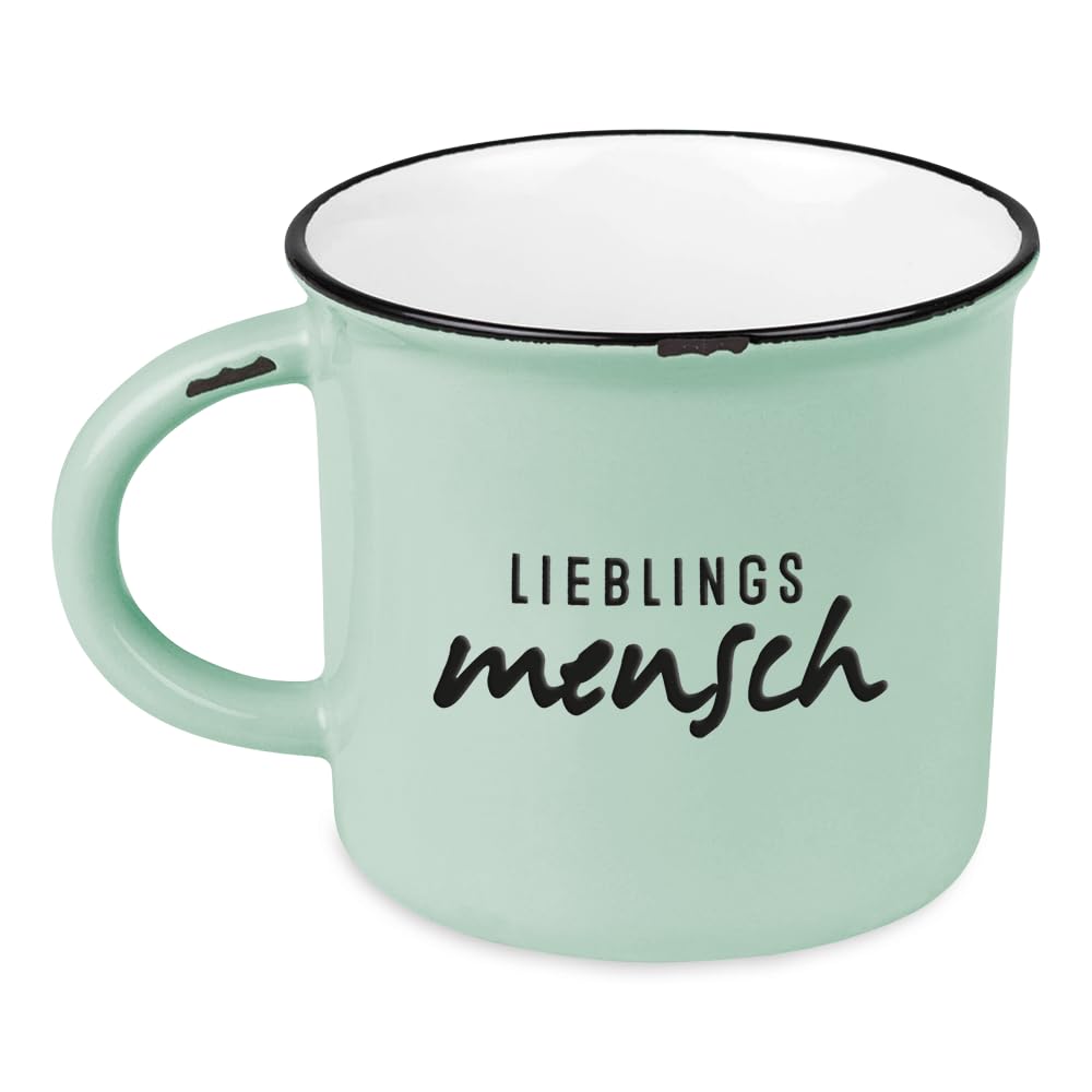 Keramische mok, 480 ml, vintage koffiemok met handvat, 480