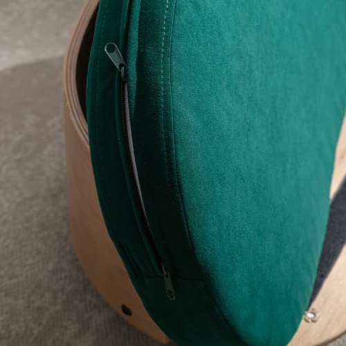 Zaboro Modern Elevated Dog Cat Bed Pet Sofa With Solid Wood Legs And Bent Wood Back, Velvet Cushion, Sofa-Style Pet Beds For Small/Medium/Large Dogs & Cats, For Indoor, Green #TOP6