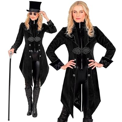 W WIDMANN MILANO Party Fashion - Abrigo gótico para mujer de terciopelo, frac steampunk, para carnaval, Halloween, cosplay | Ya disponible en tu tienda friki favorita! En mundofriki.es! W WIDMANN MILANO Party Fashion - Abrigo gótico para mujer de terciopelo, frac steampunk, para carnaval, Halloween, cosplay | Ya disponible en tu tienda friki favorita! En mundofriki.es!
