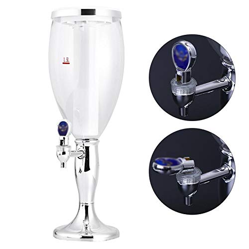 CJTMY 1,5 l Plastique Tabletop Wine Tower Tower Boisson Distributeur de jus de jus de Boissons avec Lampes de Brillance colorées à LED (Size : Style 1) - Image 8