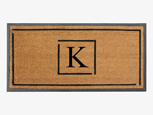 A1 Home Collections A1Hc Natural Coir Monogrammed Door Mat For Front Door #TOP14