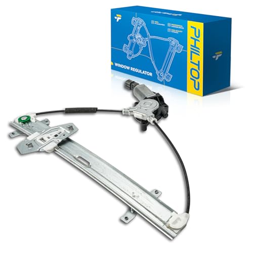 Image of PHILTOP Front Right Passenger Side Power Window Regulator and Motor Assembly Compatible with 2003-2007 Honda Accord Replaces 741-307,6 Pins