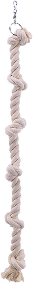 Nobby Cotton Climbing Rope with 6 Knots for Parrot, 100 cm x 25 mm Dia