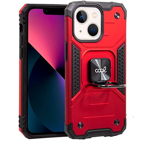 Coque iPhone 13 Mini anneau rouge anti-chute et support vidéo
