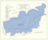 1942 Map of Compatible with Lincoln Lake Kent County Compatible with Michigan (Material: 16' x 20' Matte)