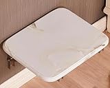 Banco de ducha plegable de pared para personas mayores y discapacitados, taburete de ducha resistente con tornillos, ayuda de baño segura y conveniente para el cuidado de ancianos