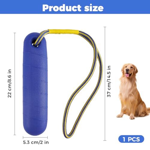 Zykra Wasserspielzeug für Hund 22 cm, Schwimm Spielzeug für Hunde für Mittelgroße Große Hunde, Wasserspielzeug für Hund Hundetraining, Hundetraining Wasserspielzeug, Leuchtturm Hundespielzeug Wasser