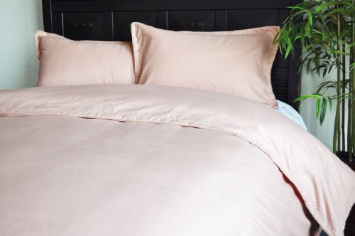 Natural Comfort Embossed Microfiber Duvet Cover And Pillow Sham Set, Rose, Twin #TOP25