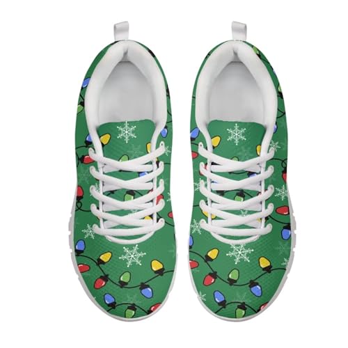 Image of GIFTPUZZ Mens Lace Up Athletic Trainers Running Sneakers Wedge Breathable Gym Lightweight Sports Tennis Shoes