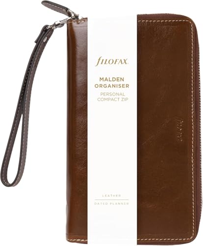 Organizador compacto con cremallera Filofax Malden ocre para notas 2