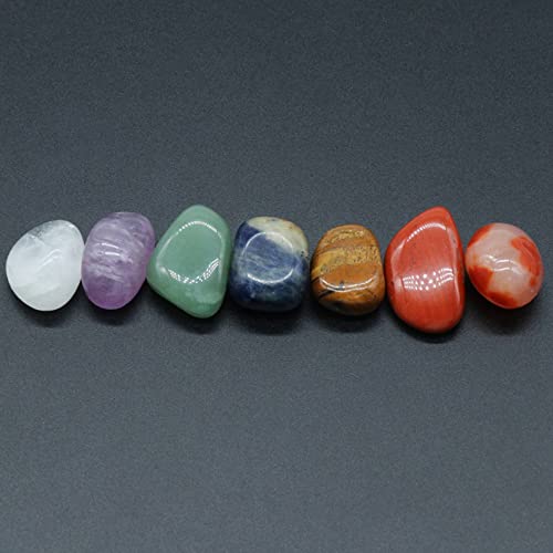 Collection de pierres précieuses de chakra en cristal d'aura poli pour collier d'exception - 3