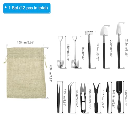 Set de herramientas para suculentas PATIKIL, 12 piezas miniatura 2
